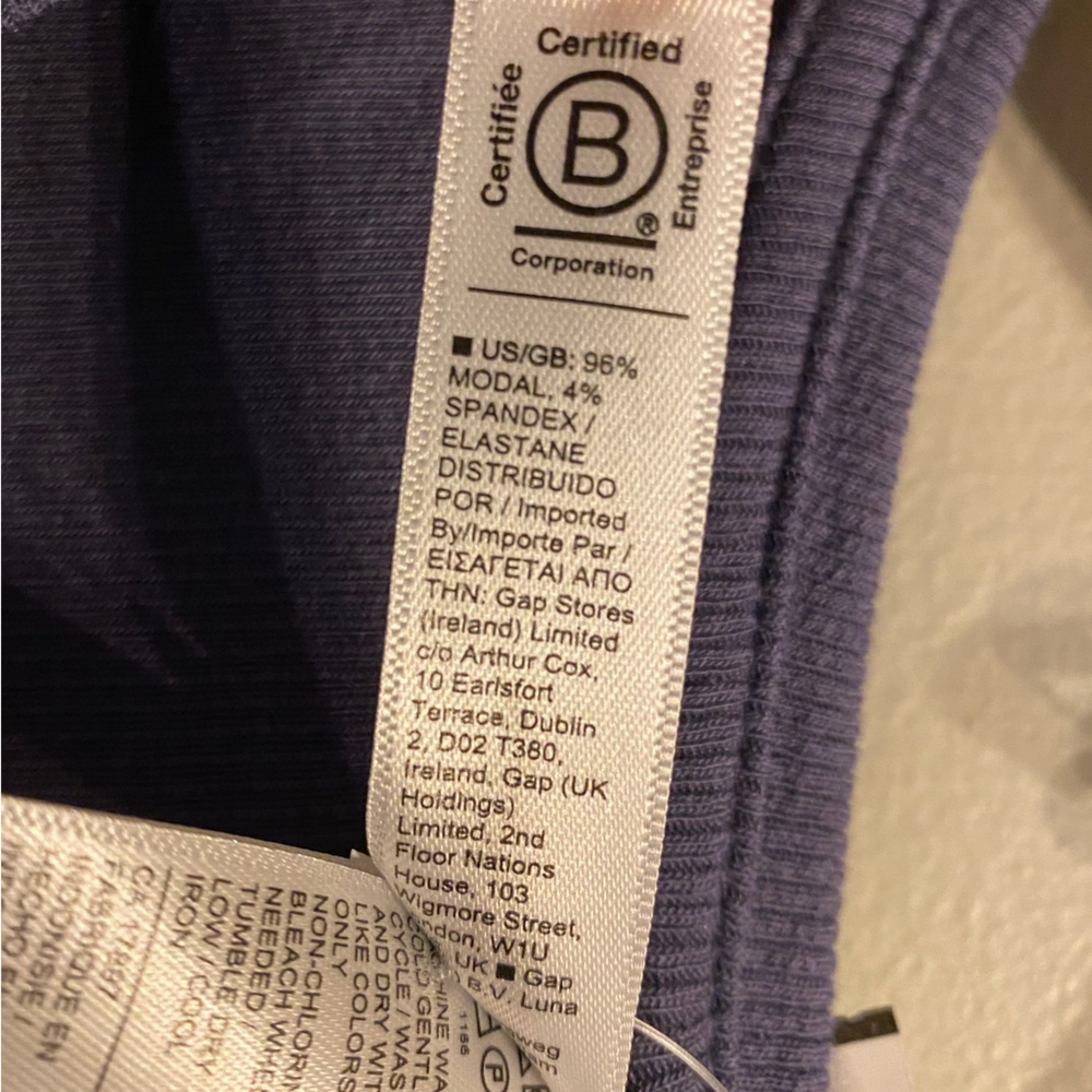 ATHLETA🥇 Well Rested Rib Sleep Tank Top Blue Size S - Picture 7 of 13